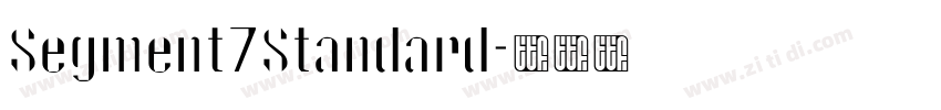 Segment7Standard字体转换