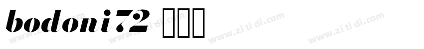 bodoni72字体转换