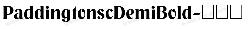 PaddingtonscDemiBold字体转换