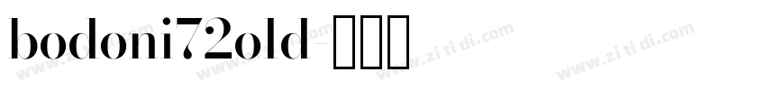 bodoni72old字体转换