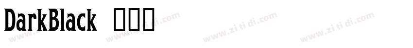 DarkBlack字体转换