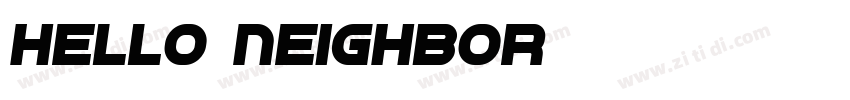 Hello_Neighbor字体转换