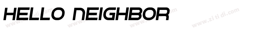 Hello_Neighbor字体转换