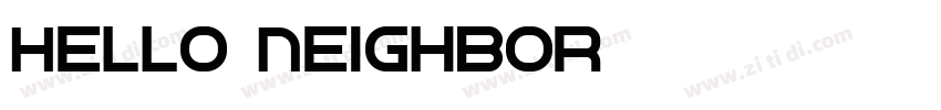 Hello_Neighbor字体转换