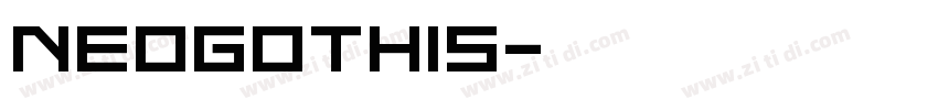 NeoGothis字体转换