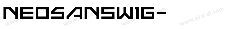 NeoSansW1G字体转换