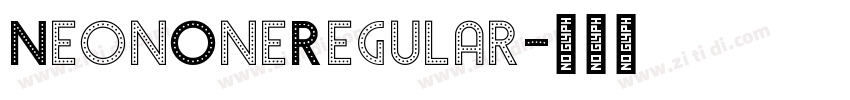 NeonOneRegular字体转换