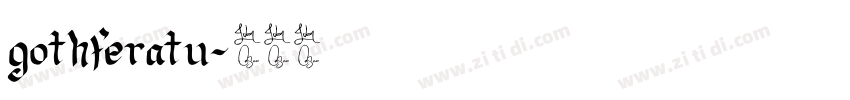 gothferatu字体转换