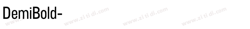 DemiBold字体转换