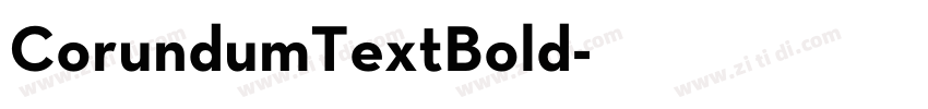 CorundumTextBold字体转换