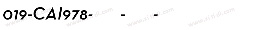 019-CAI978-半粗体-斜体西字体转换