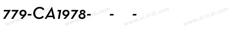 779-CA1978-粗体-斜体字体转换