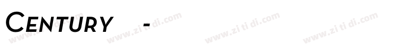 Century斜体字体转换
