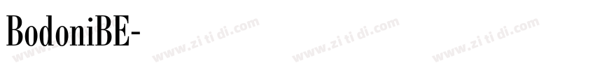 BodoniBE字体转换