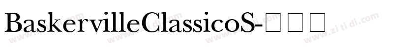 BaskervilleClassicoS字体转换