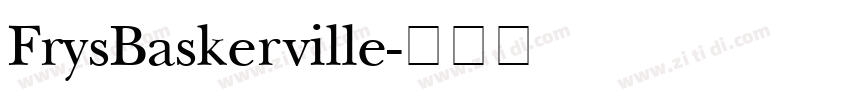 FrysBaskerville字体转换