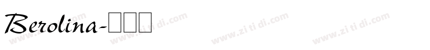 Berolina字体转换