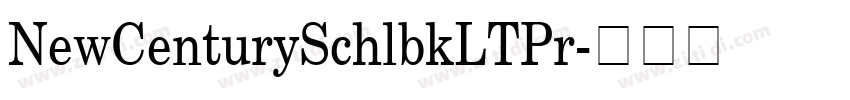 NewCenturySchlbkLTPr字体转换