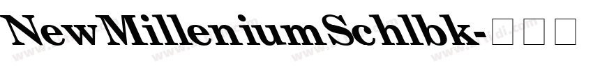 NewMilleniumSchlbk字体转换