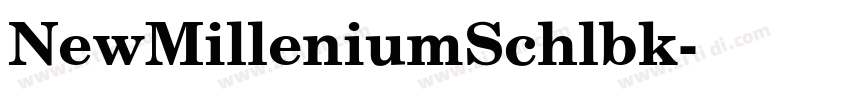 NewMilleniumSchlbk字体转换