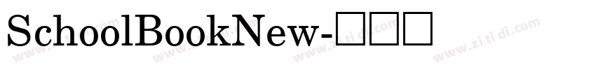 SchoolBookNew字体转换