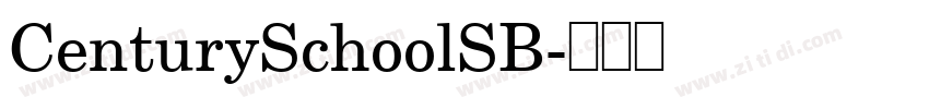 CenturySchoolSB字体转换