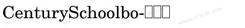 CenturySchoolbo字体转换