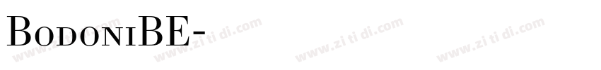 BodoniBE字体转换