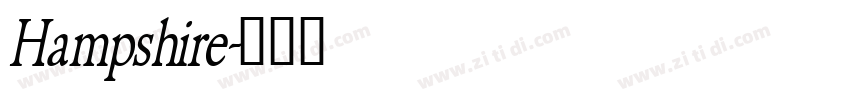 Hampshire字体转换