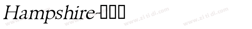 Hampshire字体转换