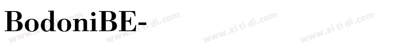 BodoniBE字体转换