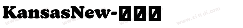 KansasNew字体转换