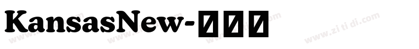 KansasNew字体转换
