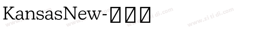 KansasNew字体转换