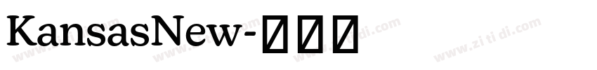 KansasNew字体转换
