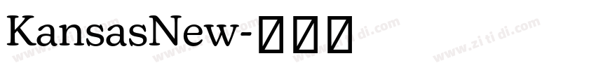 KansasNew字体转换