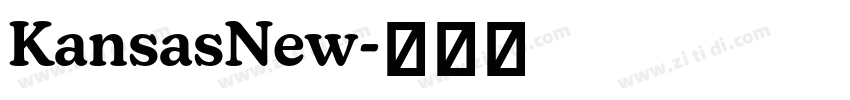 KansasNew字体转换