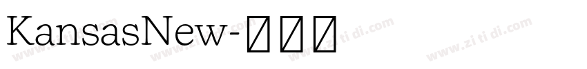KansasNew字体转换