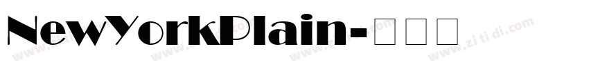 NewYorkPlain字体转换