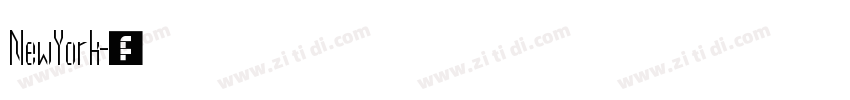 NewYork字体转换