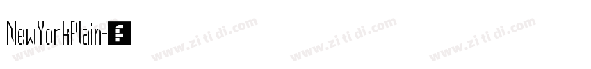 NewYorkPlain字体转换