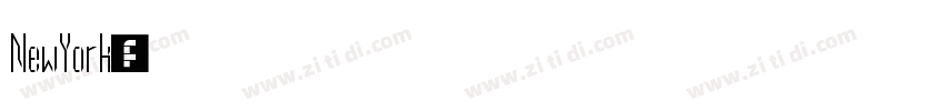 NewYork字体字体转换