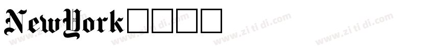 NewYork字体转换