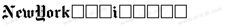 NewYorkPlain字体转换