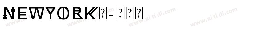NewYork体字体转换