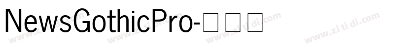 NewsGothicPro字体转换
