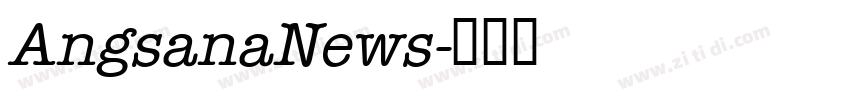 AngsanaNews字体转换