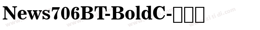 News706BT-BoldC字体转换