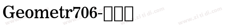 Geometr706字体转换