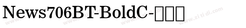 News706BT-BoldC字体转换